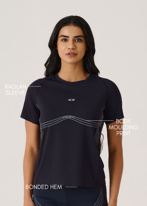 High Performance Bonded Tee-Black