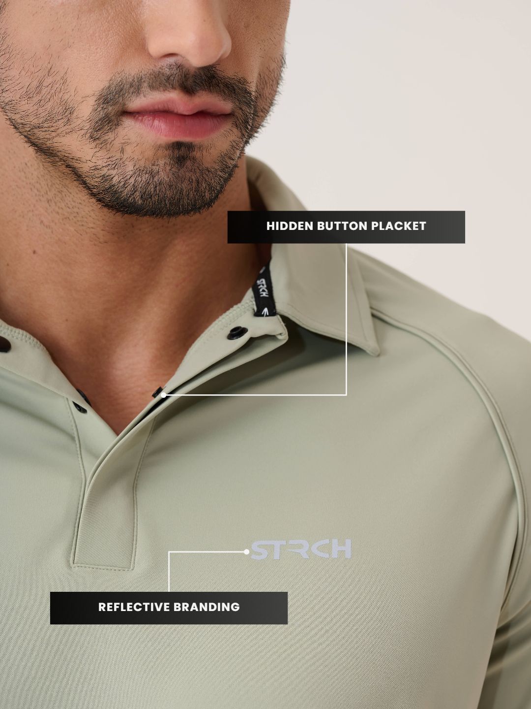 Men Kinetic Polo 
- SeaGrass