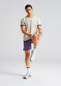 Men Performance Round Neck Tee Creamgrey - 5