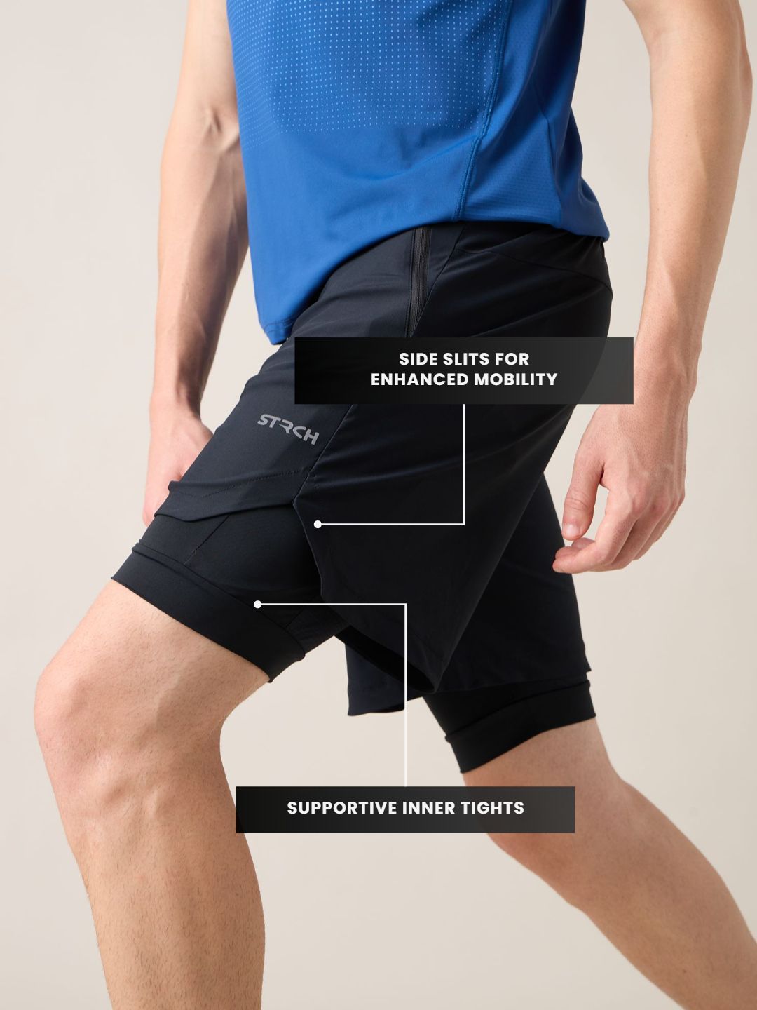 Men Drift Shorts - Black