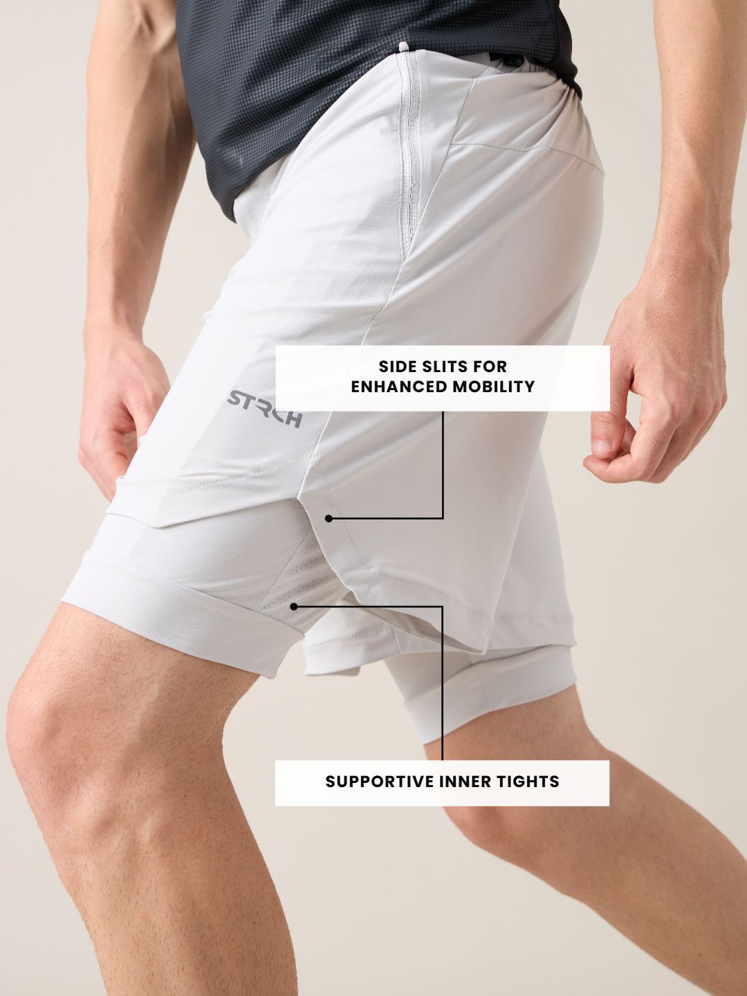 Men Drift Shorts - Grey