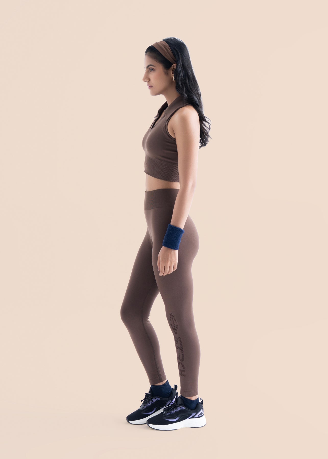 Seamless Workout Core leggings - Mocha Brown - 5