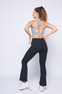 Women Cross Back Active Bra Grey - 2