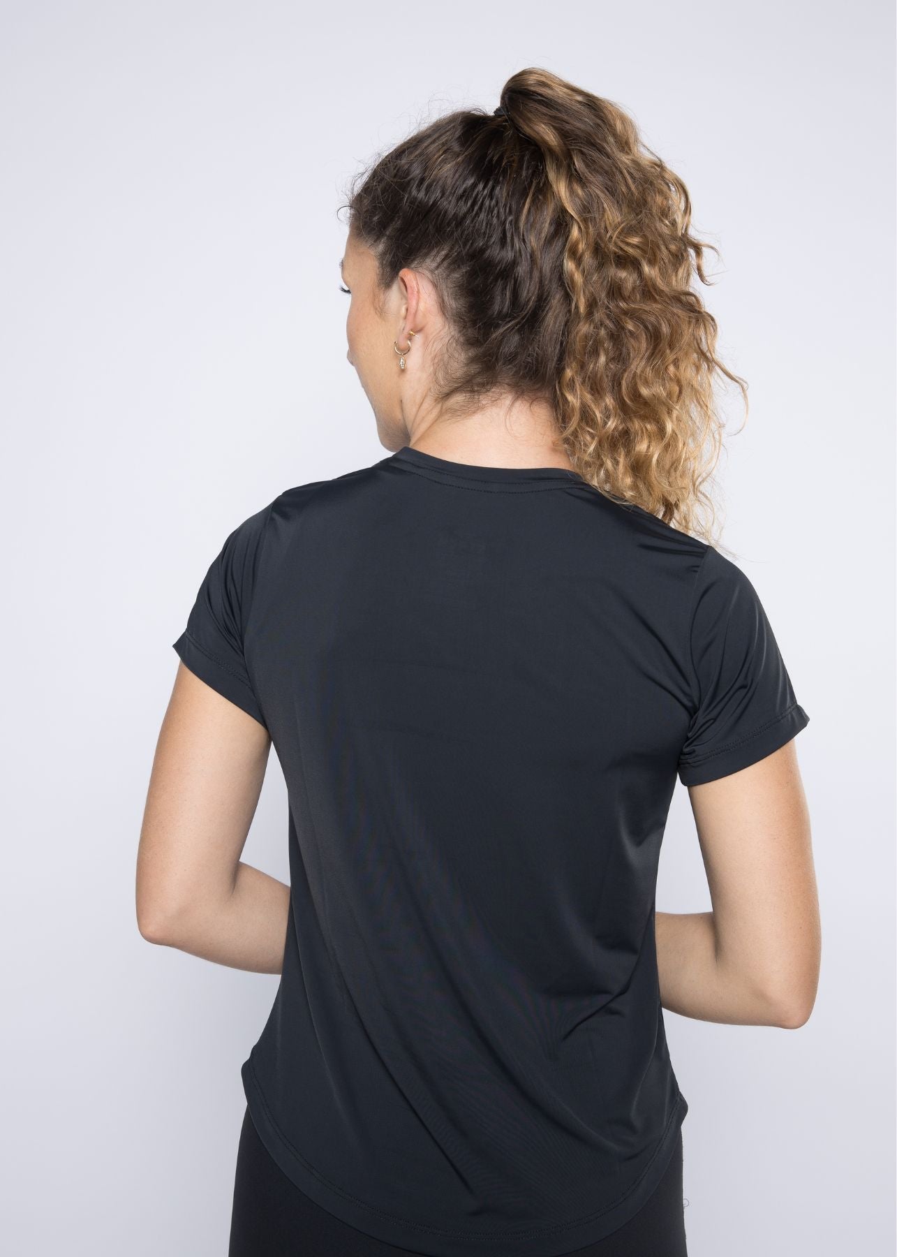 Women Gym Tshirt Black - 3
