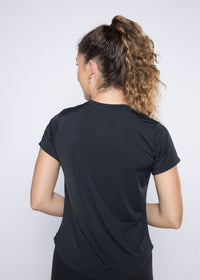 Women Gym Tshirt Black - 3