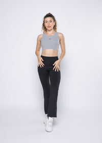 High Impact Basic Workout Sports Bra - Grey - 1