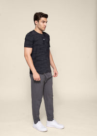 Men Camoflauge Print Active Tee Black - 5