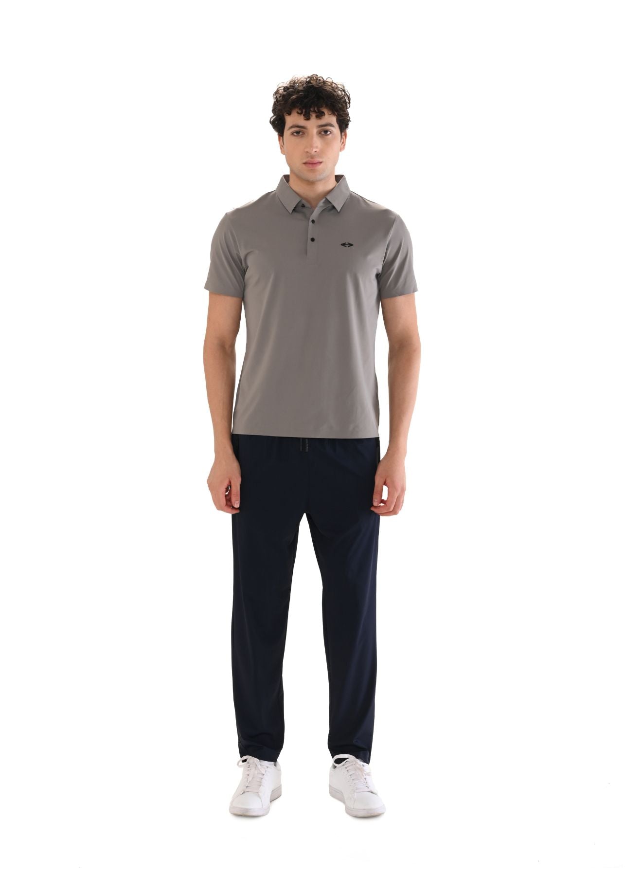 Men Training Zippered Joggers Navy Blue - 3