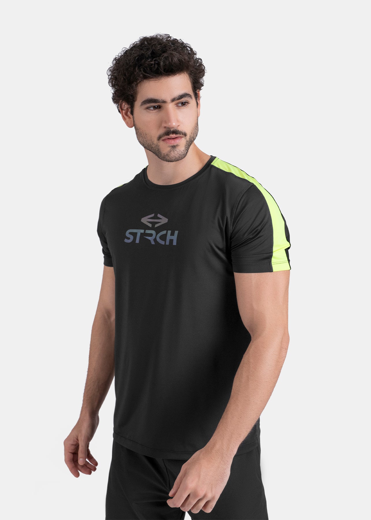 Men Active Gym Tee Black - 4