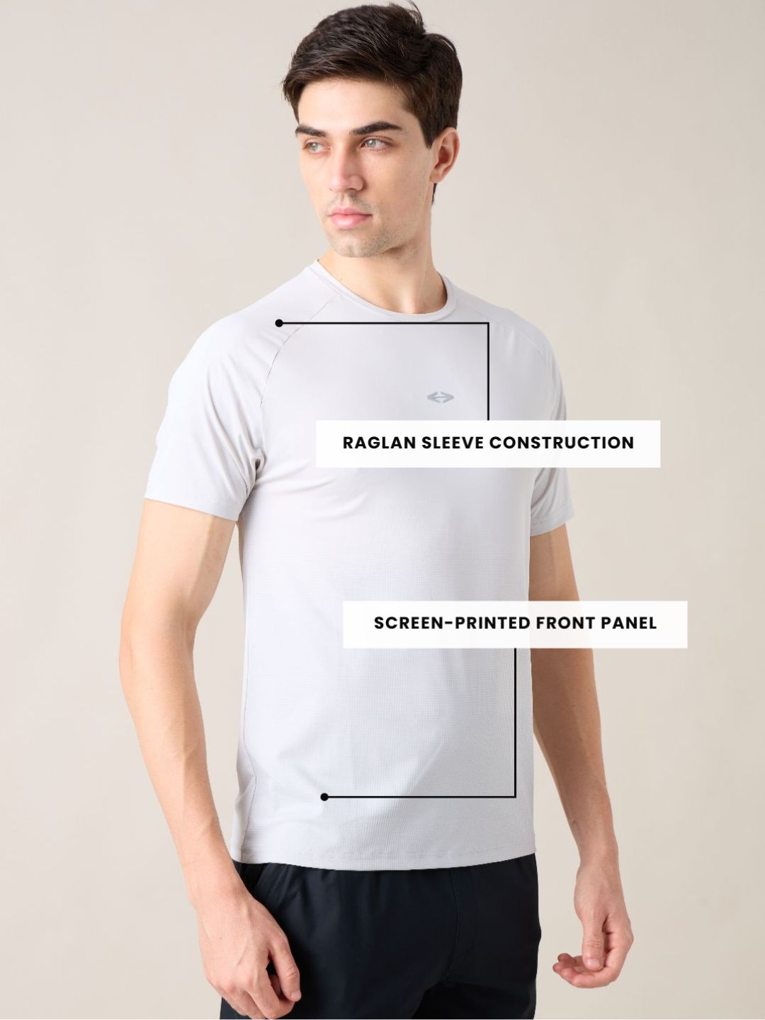 Men Playcore printed tee - Grey