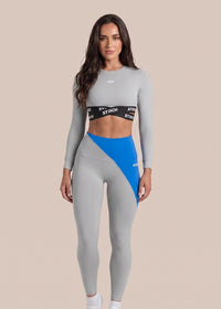 StrchFlex Sculpted Training Crop Top - Grey - 1