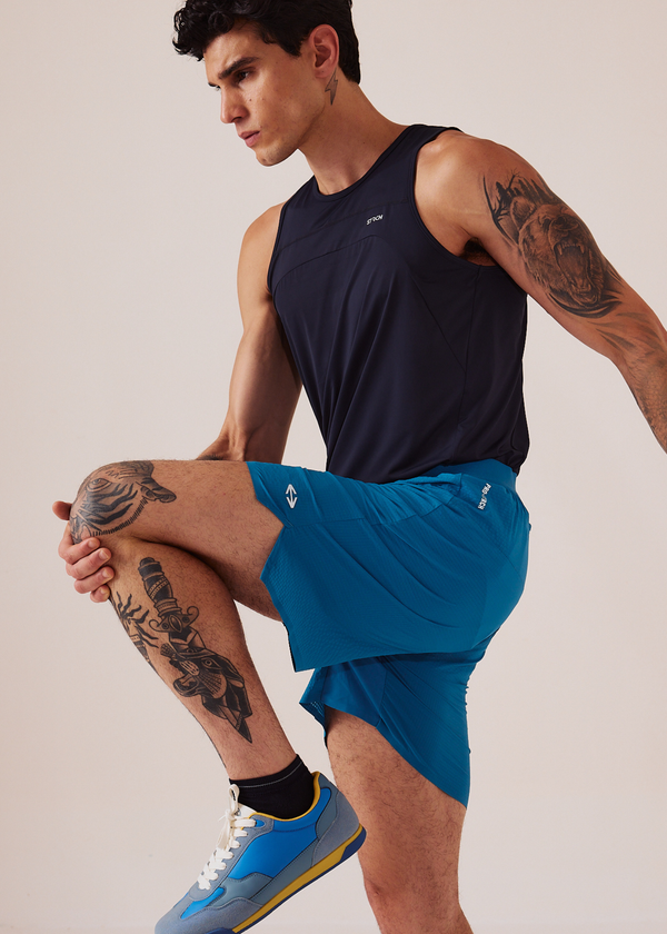 Quick Dry Workout Shorts - Regular Fit - Marine Teal
