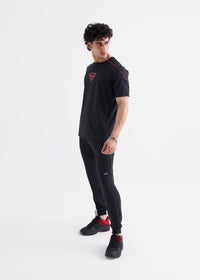 Men Superman Print Tshirt Black - 5