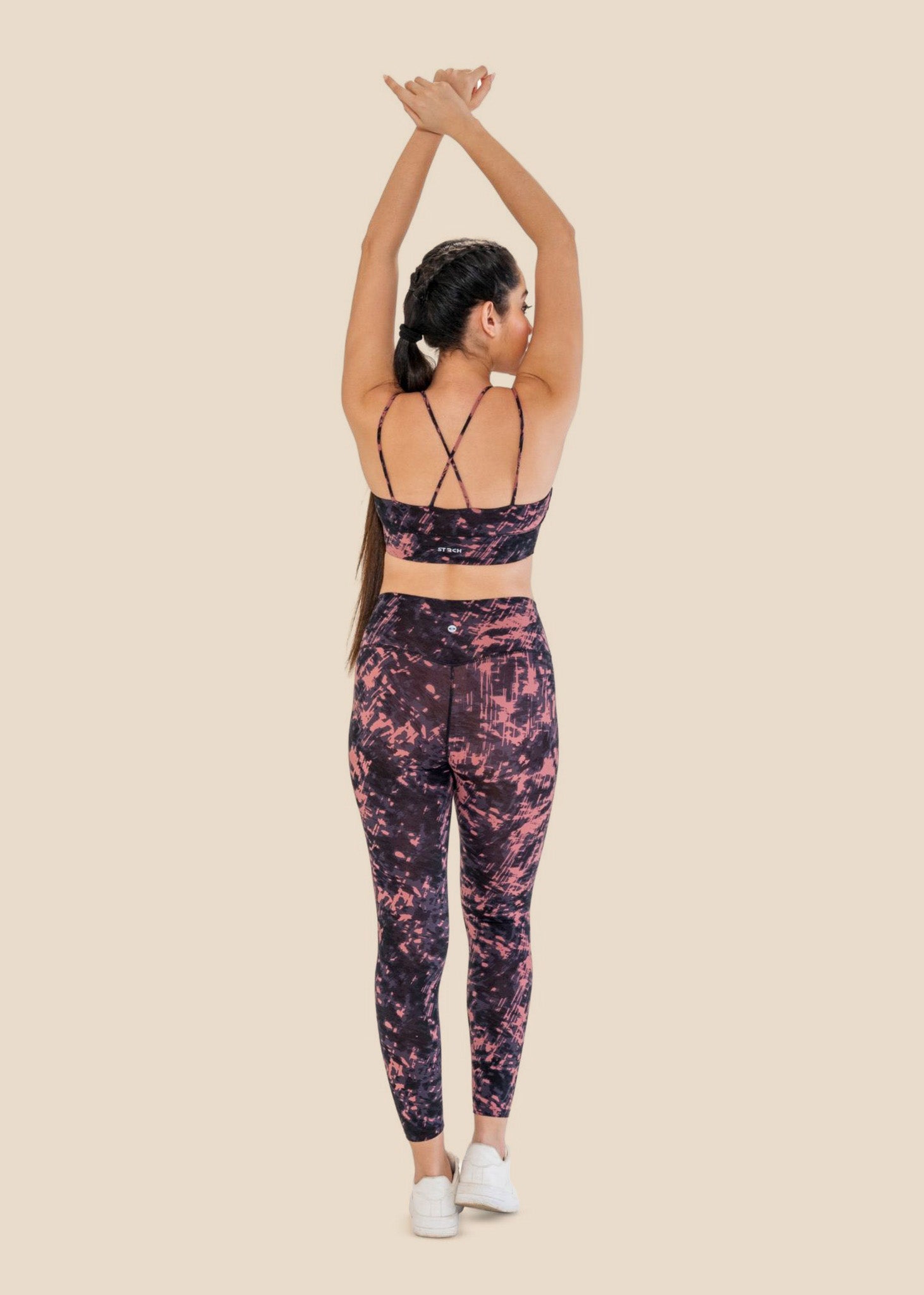 Workout Essential Printed Leggings - Delicate Pink - 7