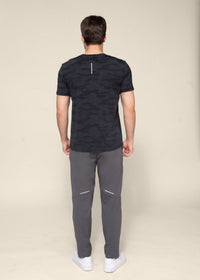 Men Camoflauge Print Active Tee Black - 7
