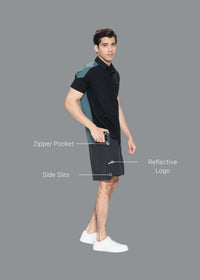 Men Lightweight Active Shorts Black - 2
