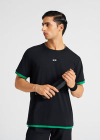 Men Performance Round Neck Tee Black - 6