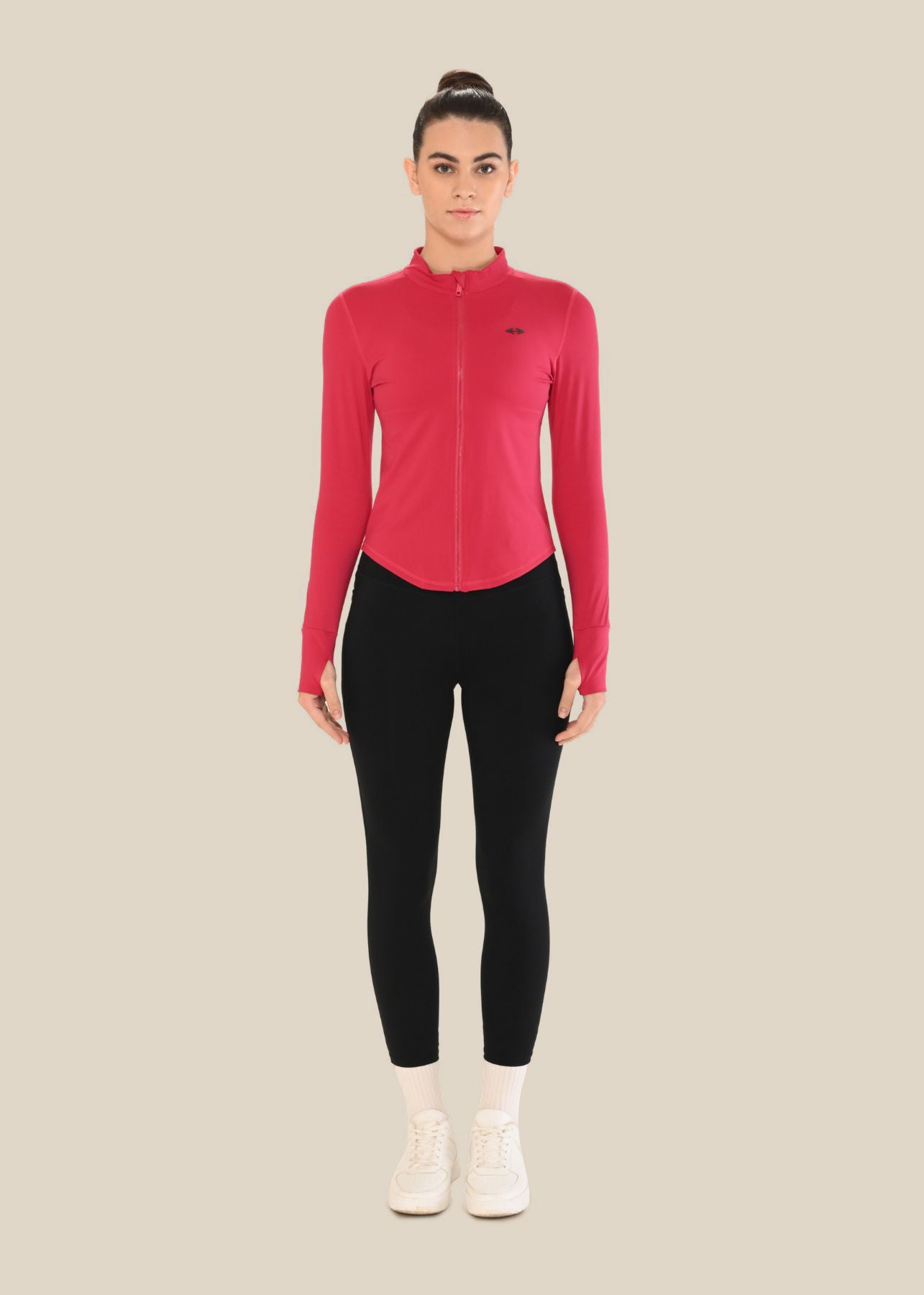 Women Active Jacket - Red Pink - 2