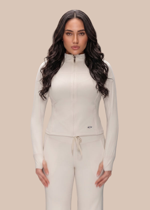 Women Gym Jacket - White - 1