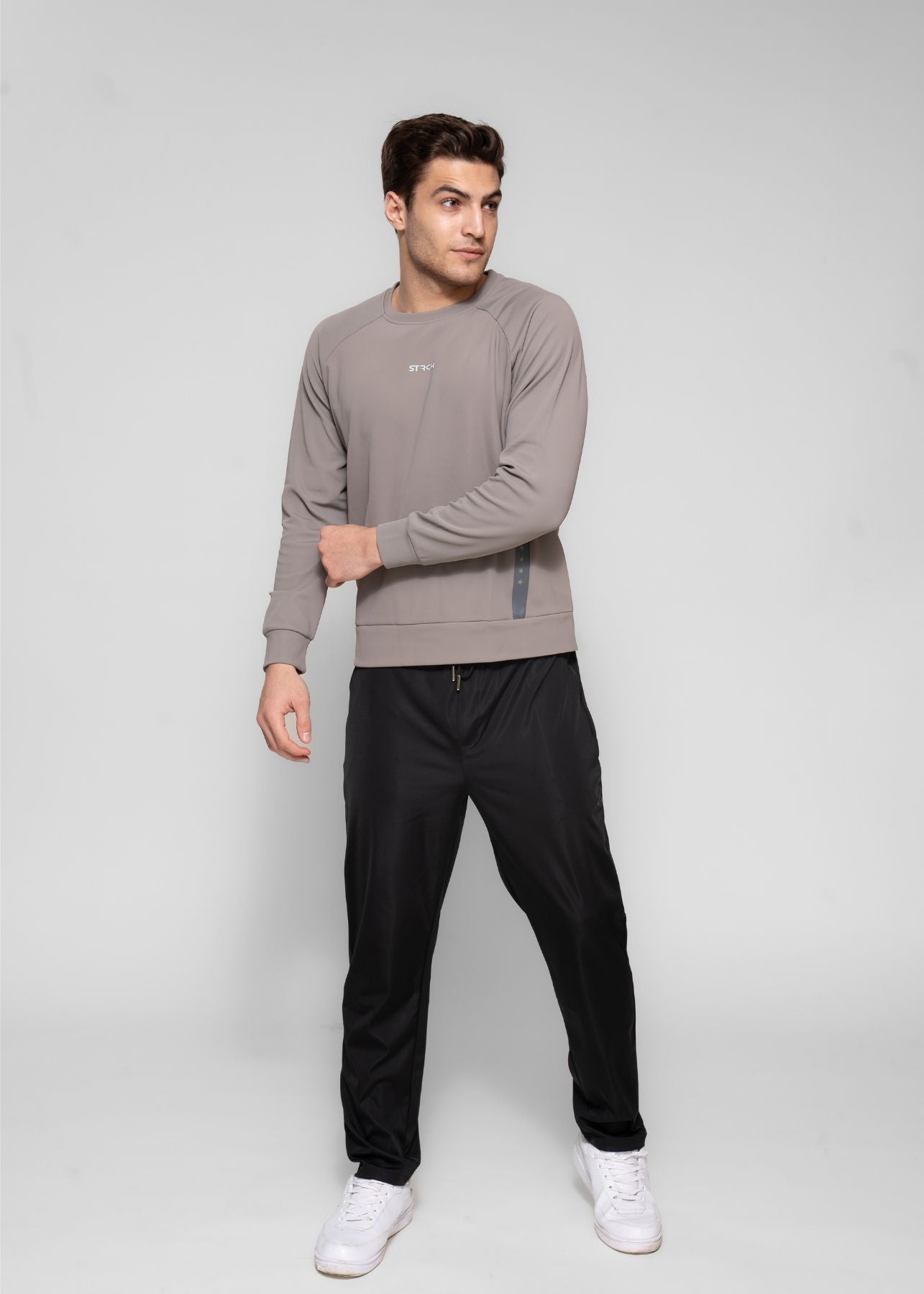 Men Reflective Logo SweaTshirt Midgrey - 5