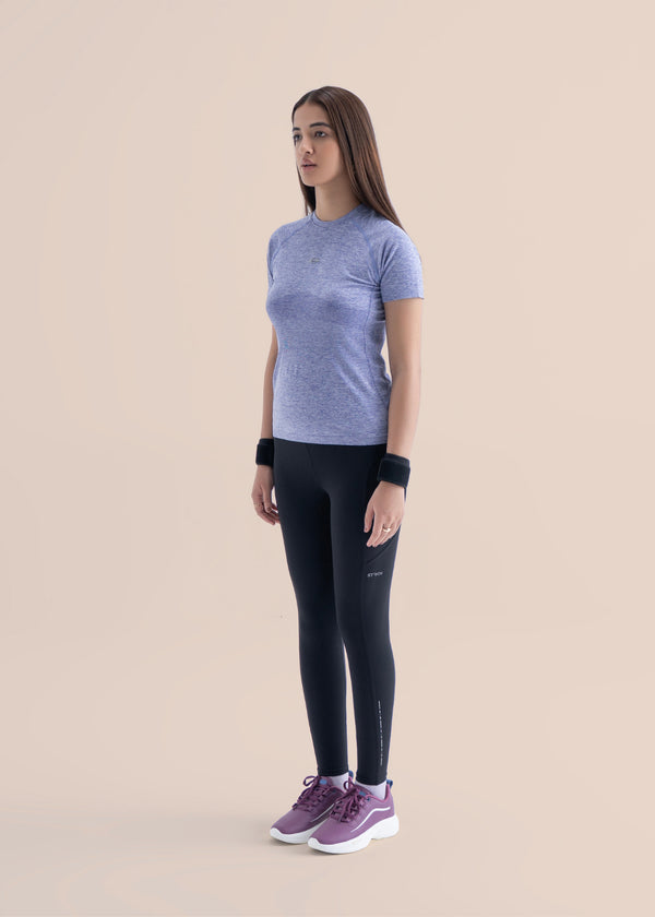 Seamless workout Regular Tee - Light Purple - 2
