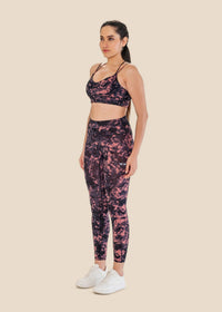 Workout Essential Printed Leggings - Delicate Pink - 6