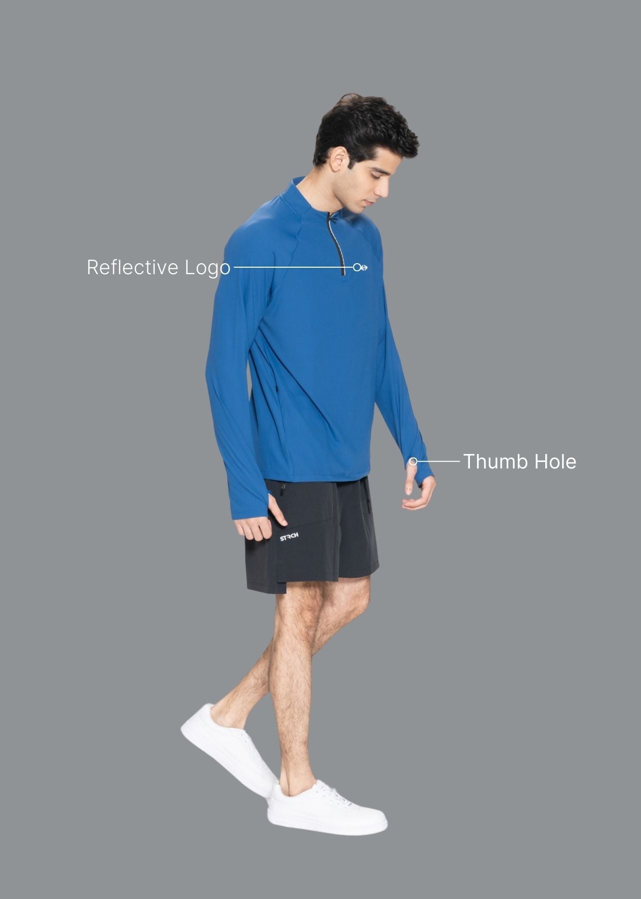 Men 4 Way Stretch Jacket Dodger Blue - 2