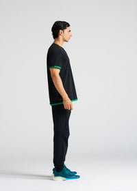 Men Performance Round Neck Tee Black - 4