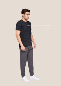 Men Camoflauge Print Active Tee Black - 3
