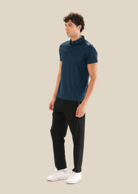 Men Premium Polo Navy Teal - 4