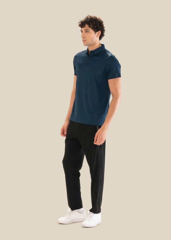 Men Premium Polo Navy Teal - 4