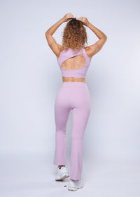 High Impact Basic Workout Sports Bra - Lavender - 3
