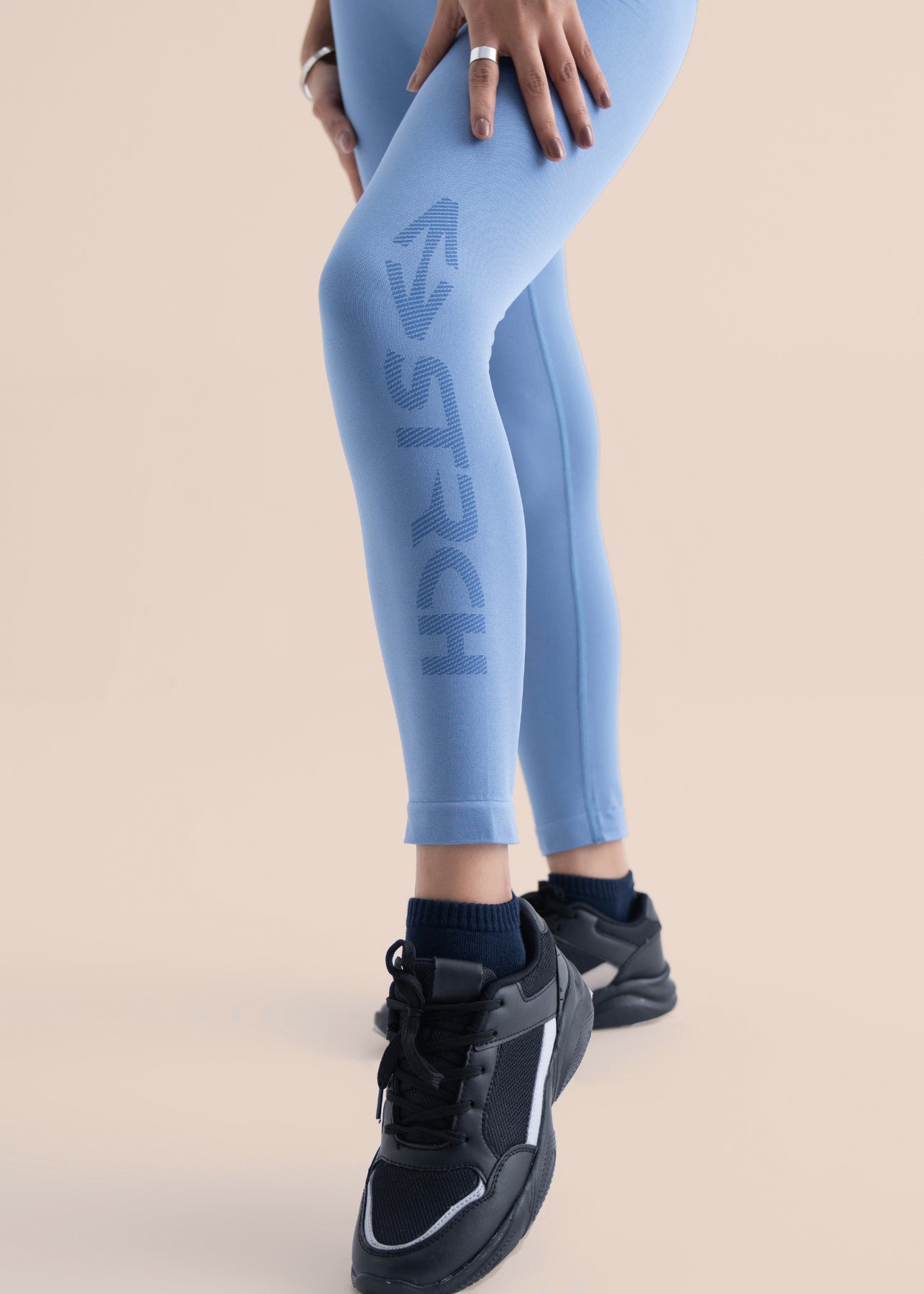 Seamless Workout Core leggings - Coronet Blue - 5