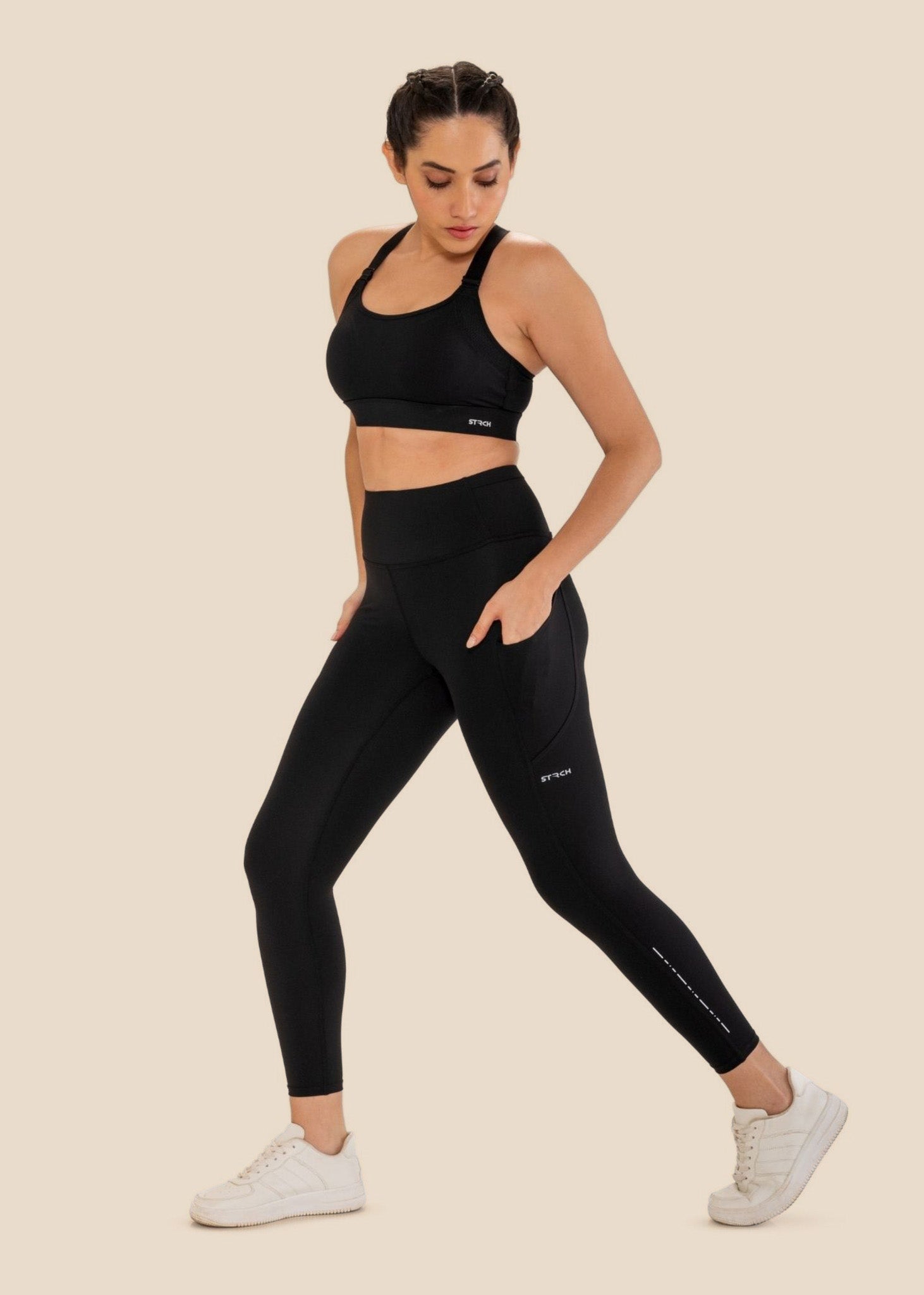 StrchFlex Performance Leggings - Black - 5