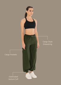 Stride Flex Baggy Joggers - Moss Green - 3