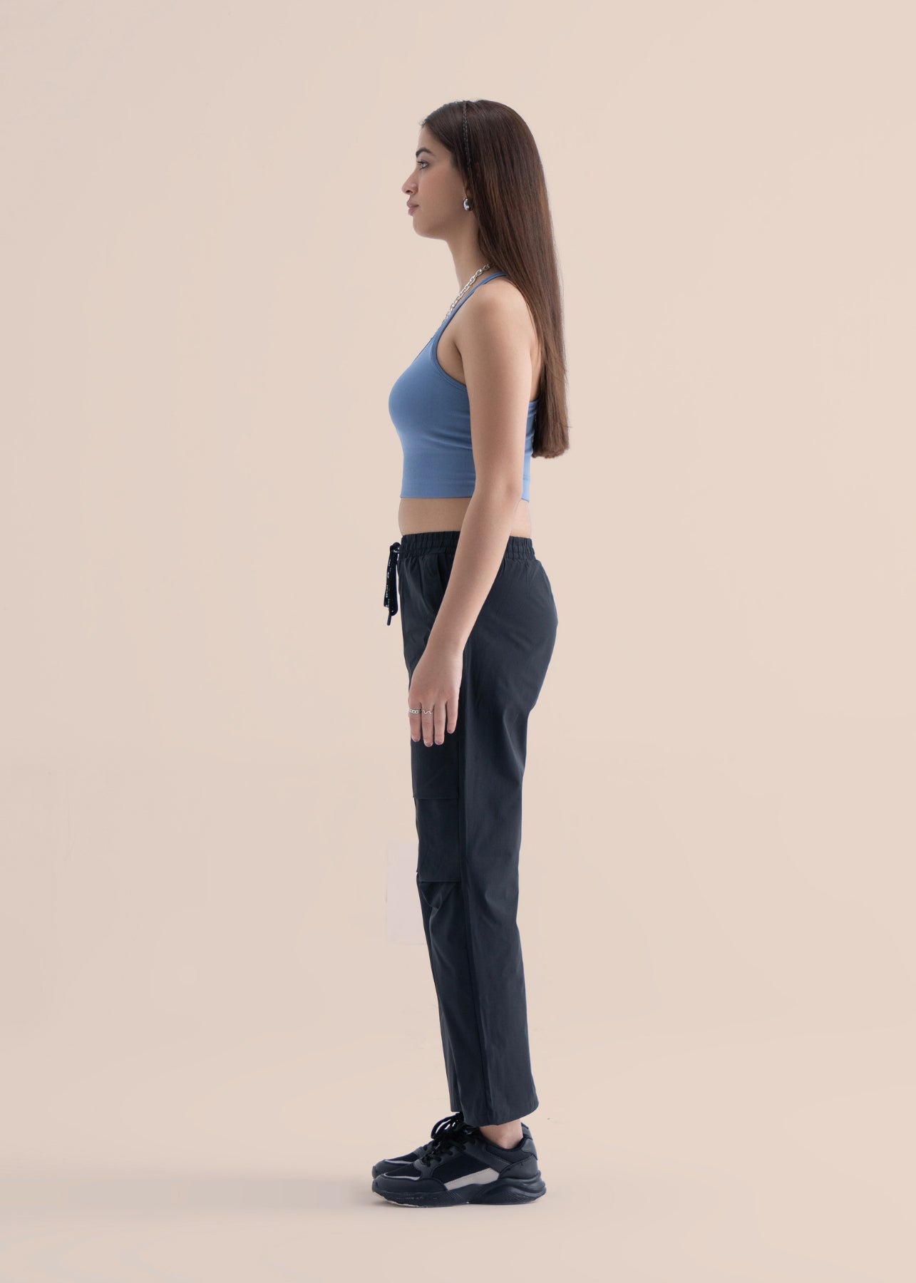 Seamless open Back Sports Bra - Coronet Blue - 4