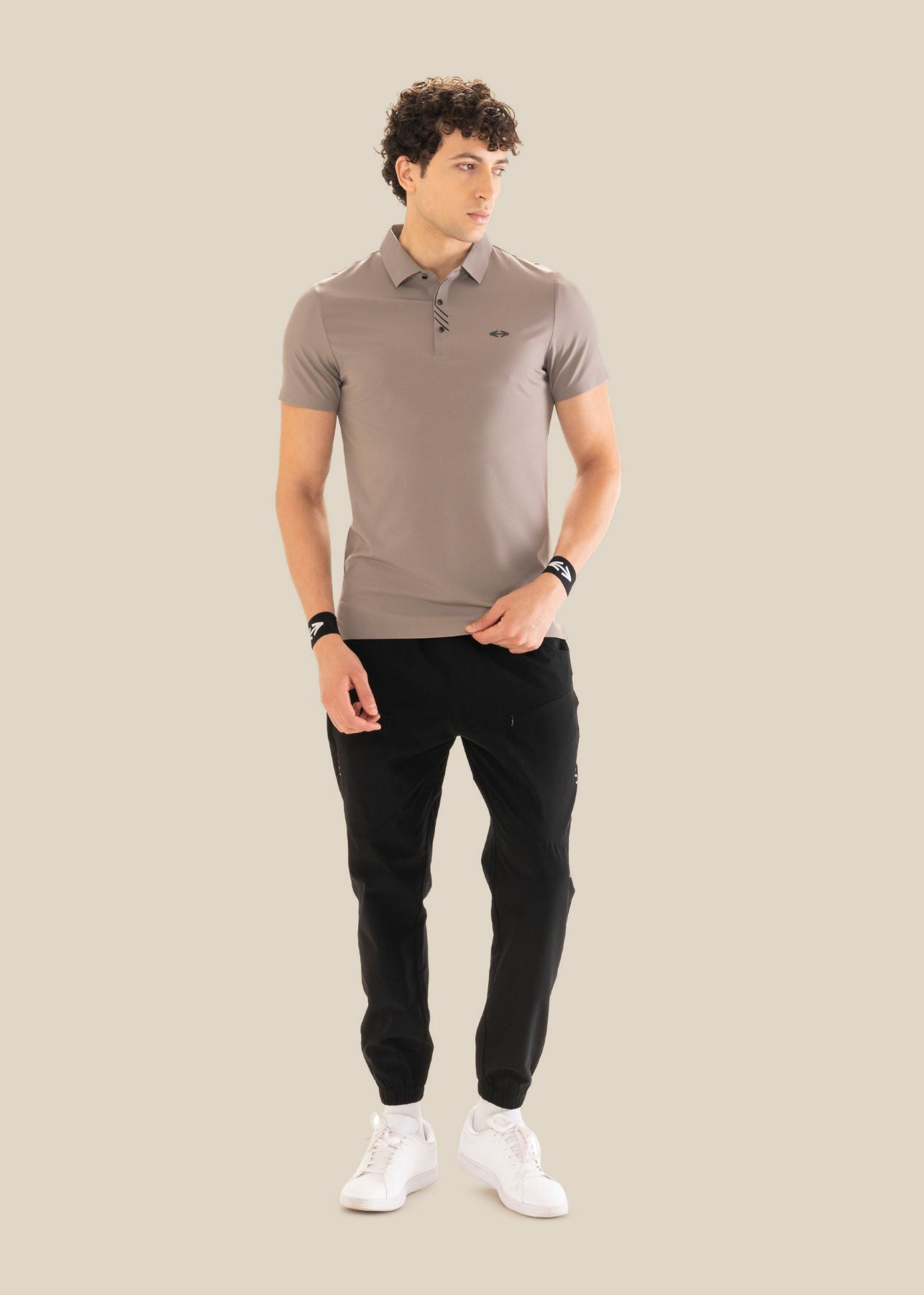 Men Bonded Polo Khakhi - 2
