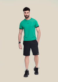Men Performance Round Neck Tee - Cool Green - 1
