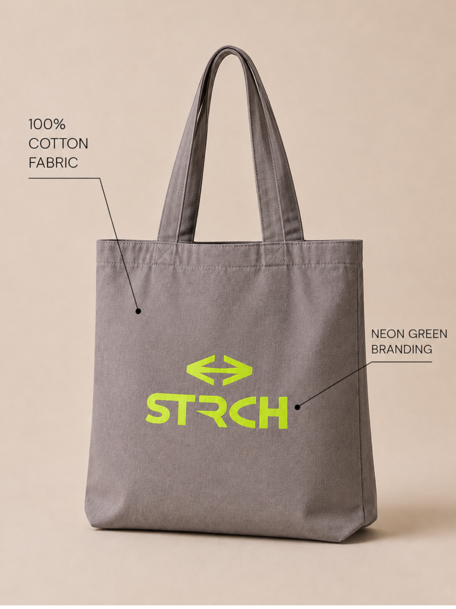 STRCH Momentum Tote Bag - Grey