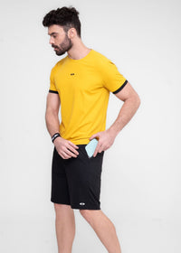 Men Active Workout Shorts Black - 3