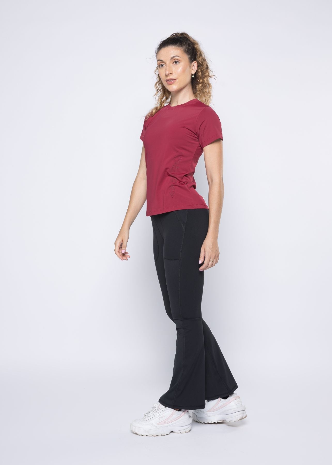 Everyday Workout Tee - Maroon - 2