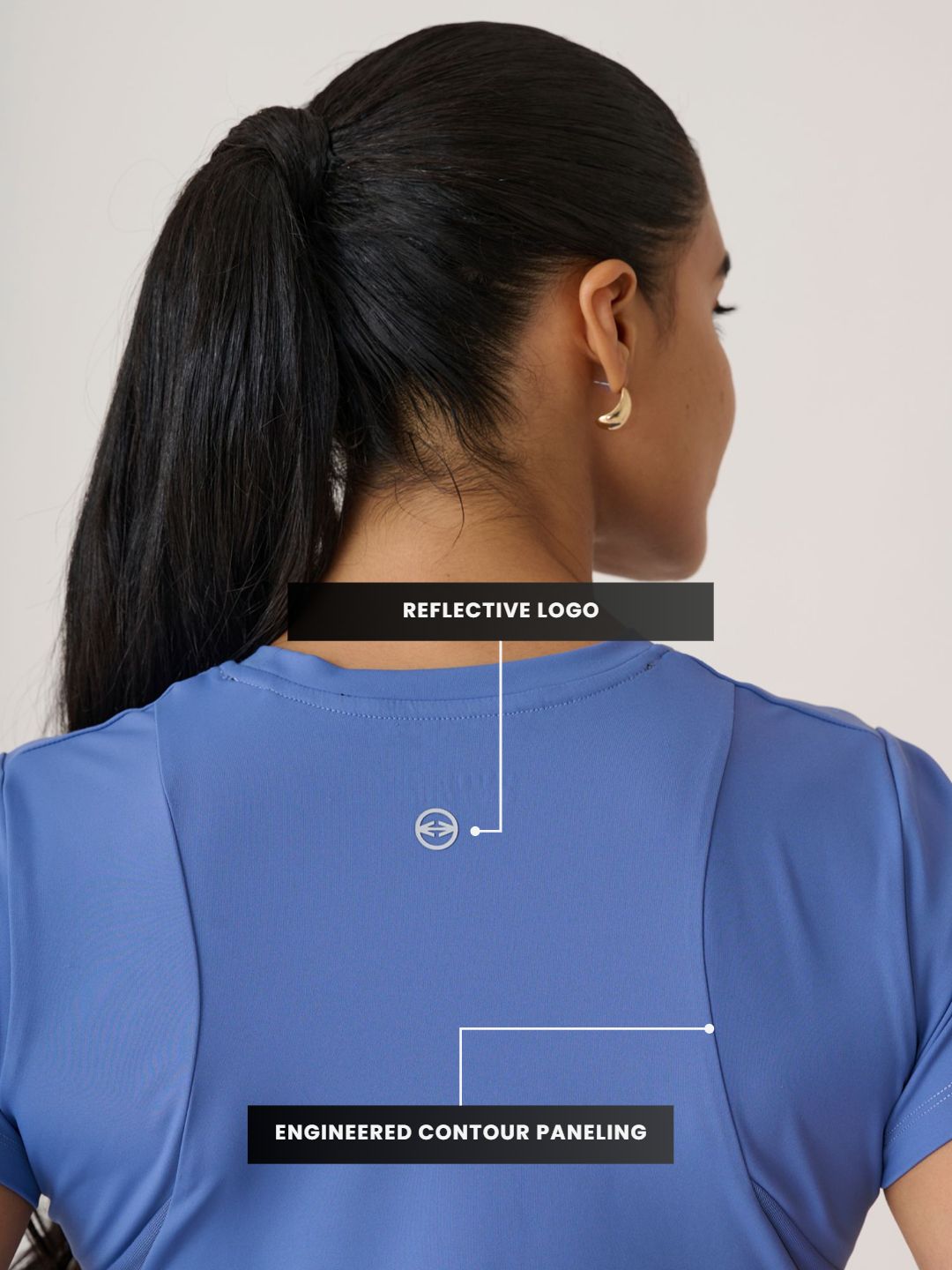 Women High Performance Mesh Tee 
- CoastalBlue