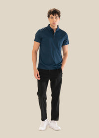 Men Premium Polo Navy Teal - 2