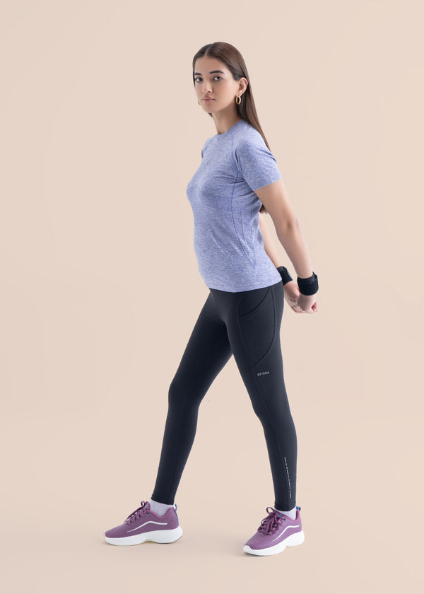 Seamless workout Regular Tee - Light Purple - 4