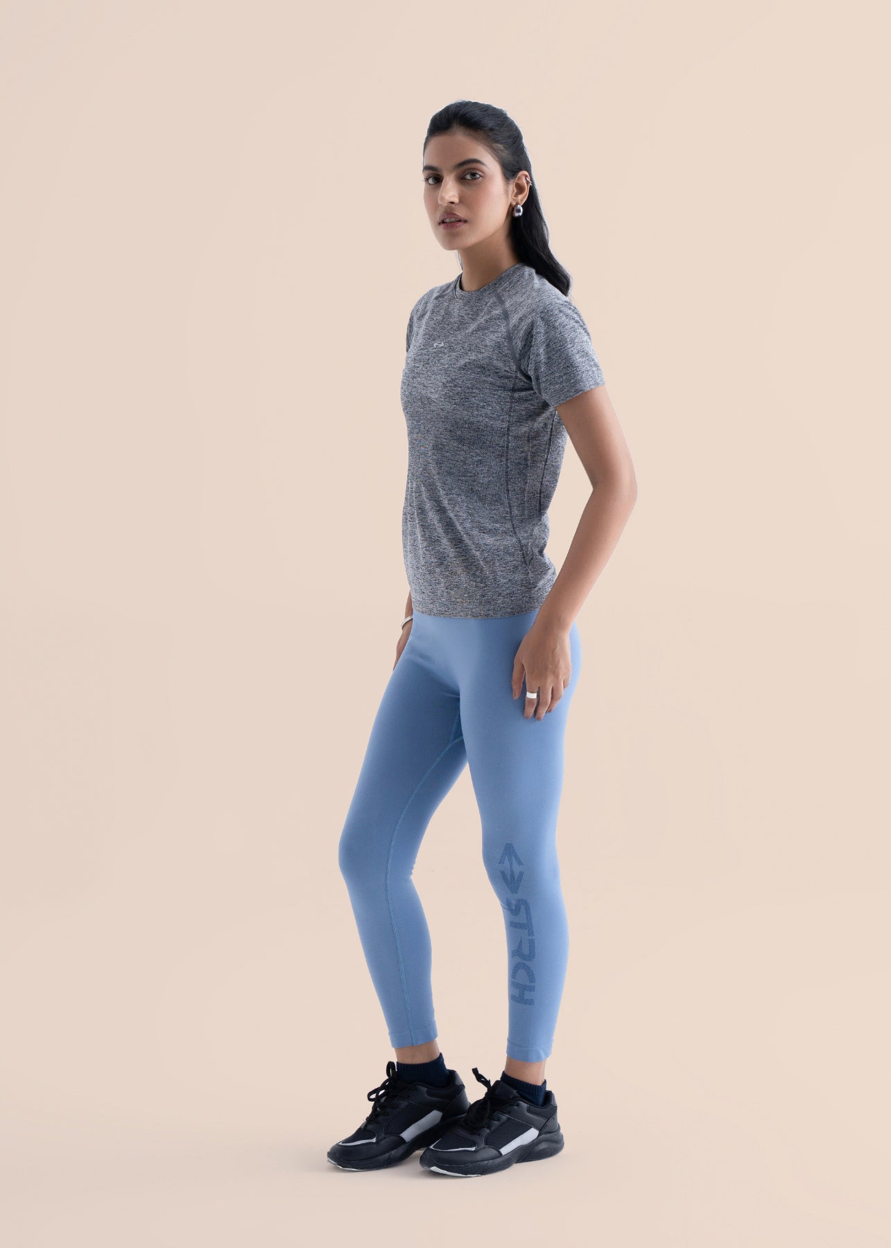 Seamless Workout Core leggings - Coronet Blue - 2