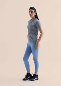 Seamless Workout Core leggings - Coronet Blue - 2