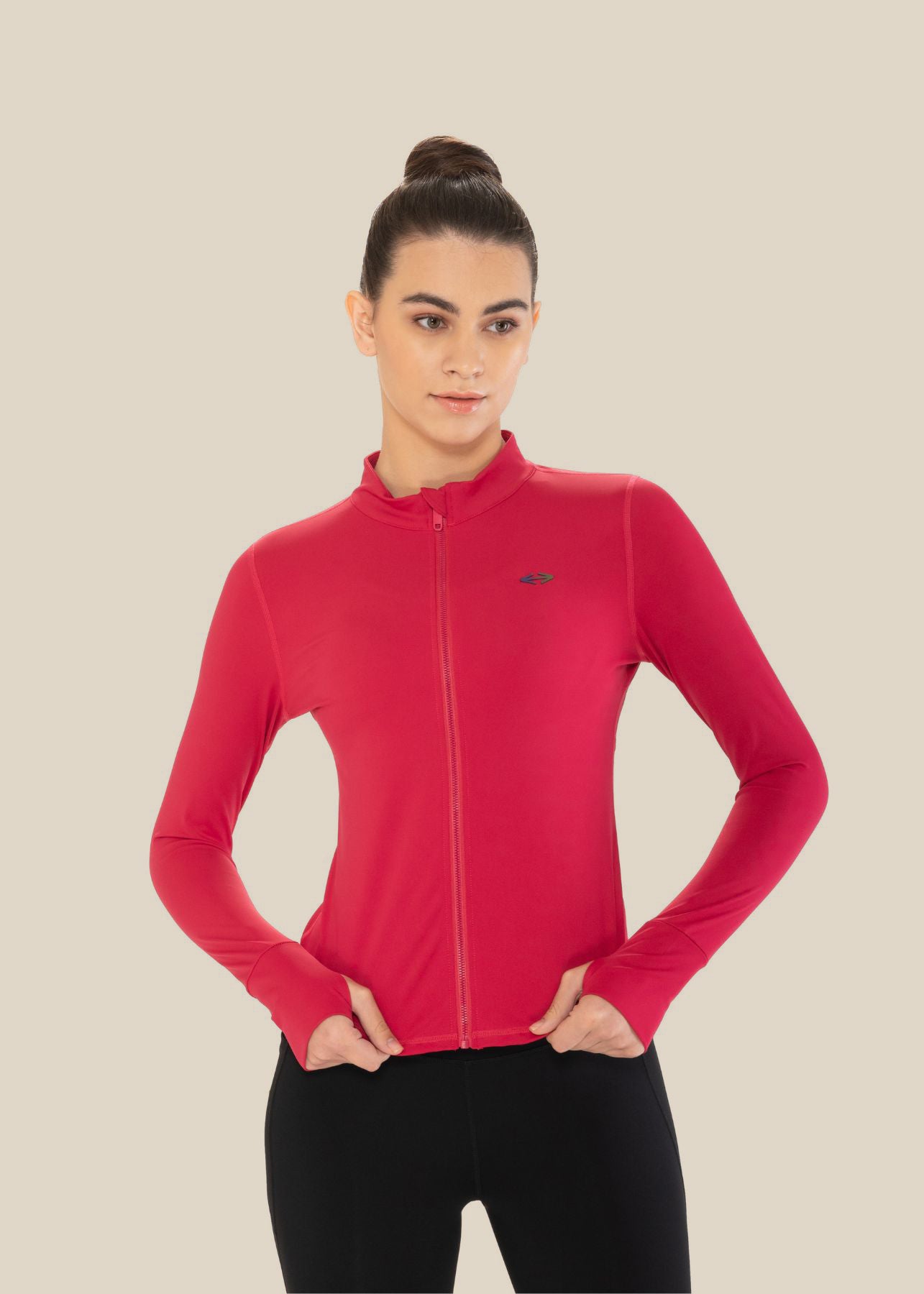 Women Active Jacket - Red Pink - 7