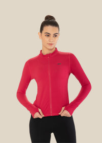 Women Active Jacket - Red Pink - 7