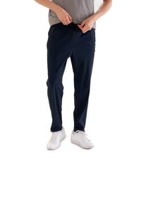 Men Training Zippered Joggers Navy Blue - 2