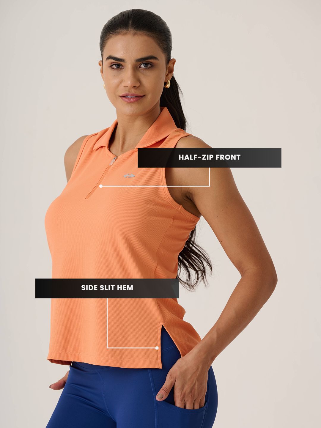 Women Serve Tennis Polo
- MutedOrange